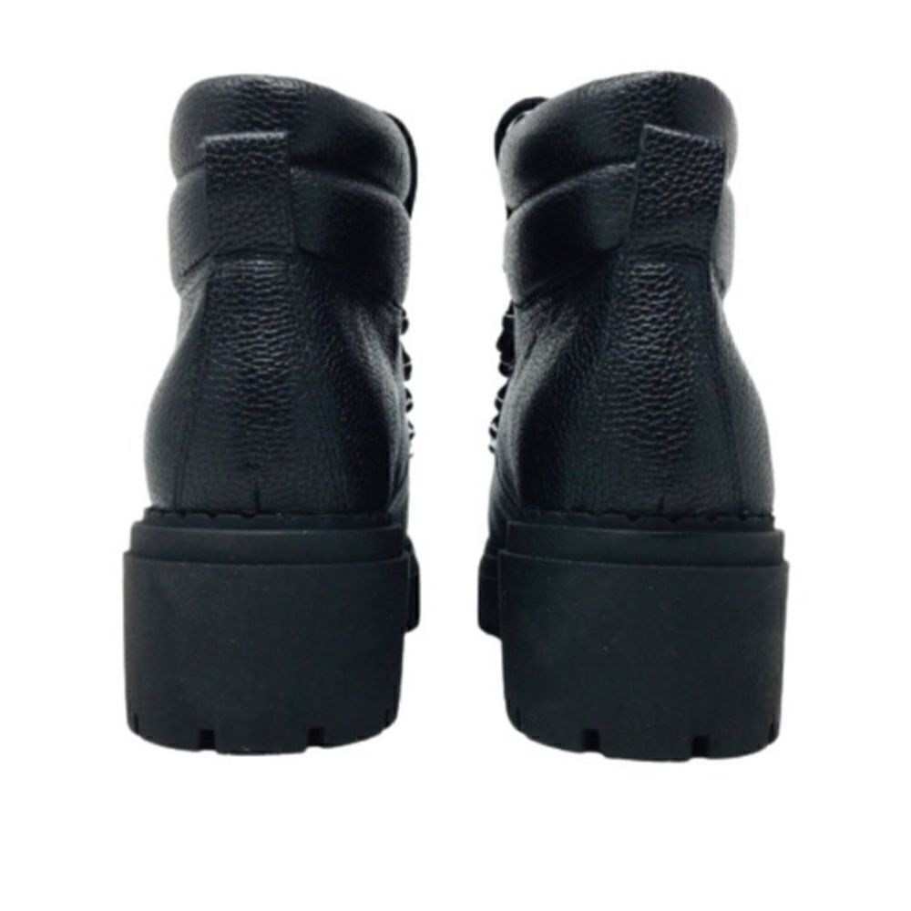 Marc Fisher LTD Nauru Women’s Black Natural Leather Lace Up Bootie Size 7.5 - Picture 6 of 8